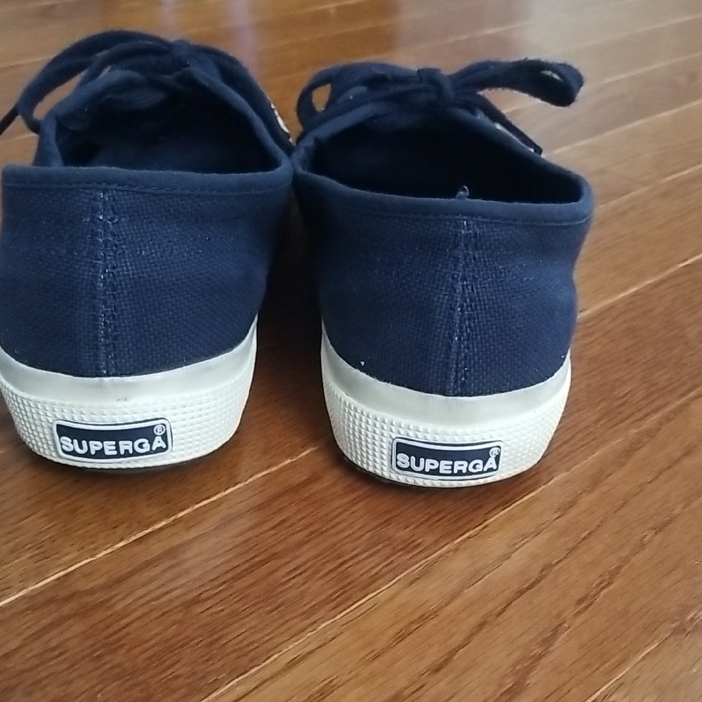 Superga Navy Canvas Sneakers - Picture 5 of 10
